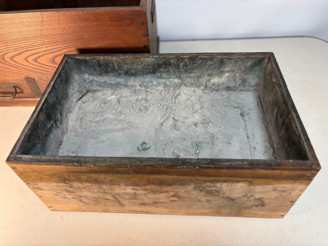 関西長火鉢　銅板落とし囲炉裏　手あぶり　古民具