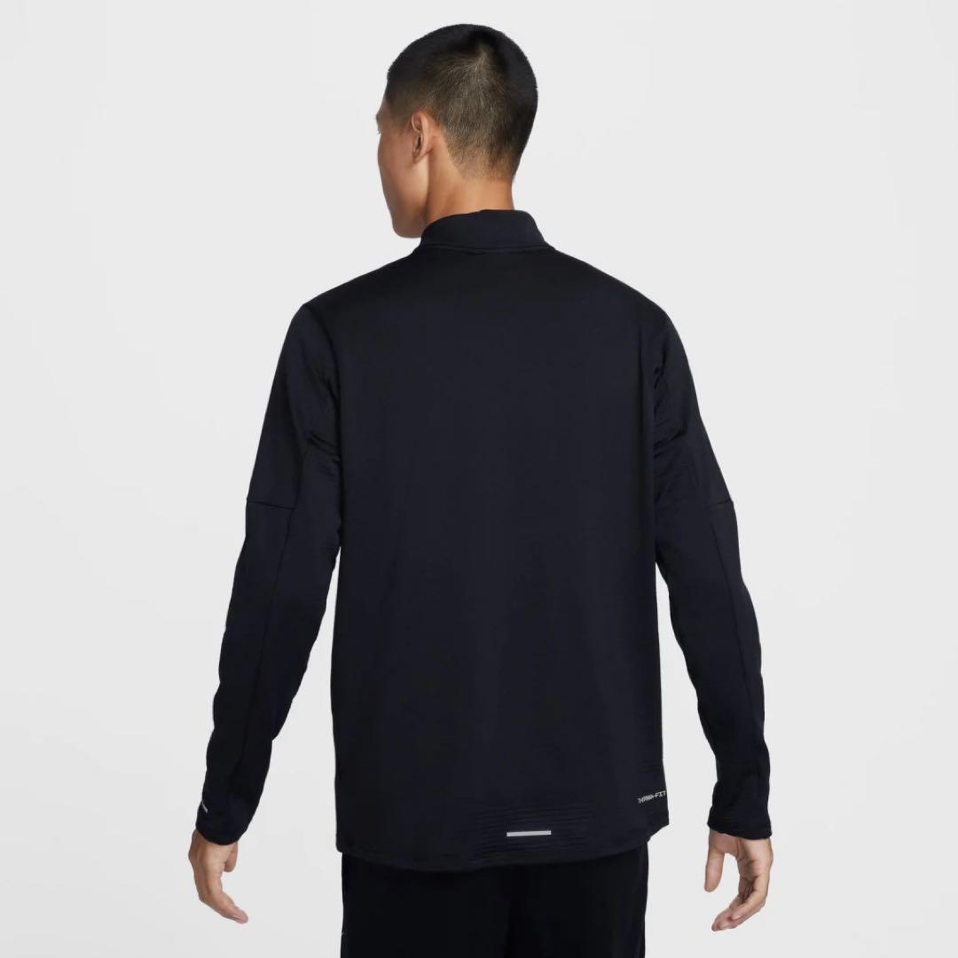 新品★NIKE TF RPLエレメントハーフジップL/Sトップス★ブラック★S