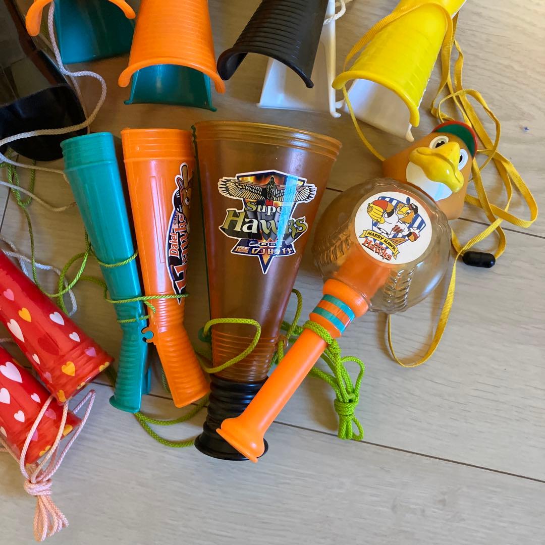 福岡ダイエーホークス　ソフトバンクホークス　応援メガホン等13個セット