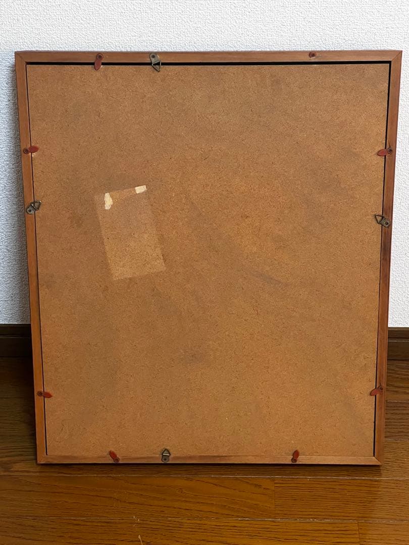 金属製 福神像 フレーム付き 約33cm x 18cm