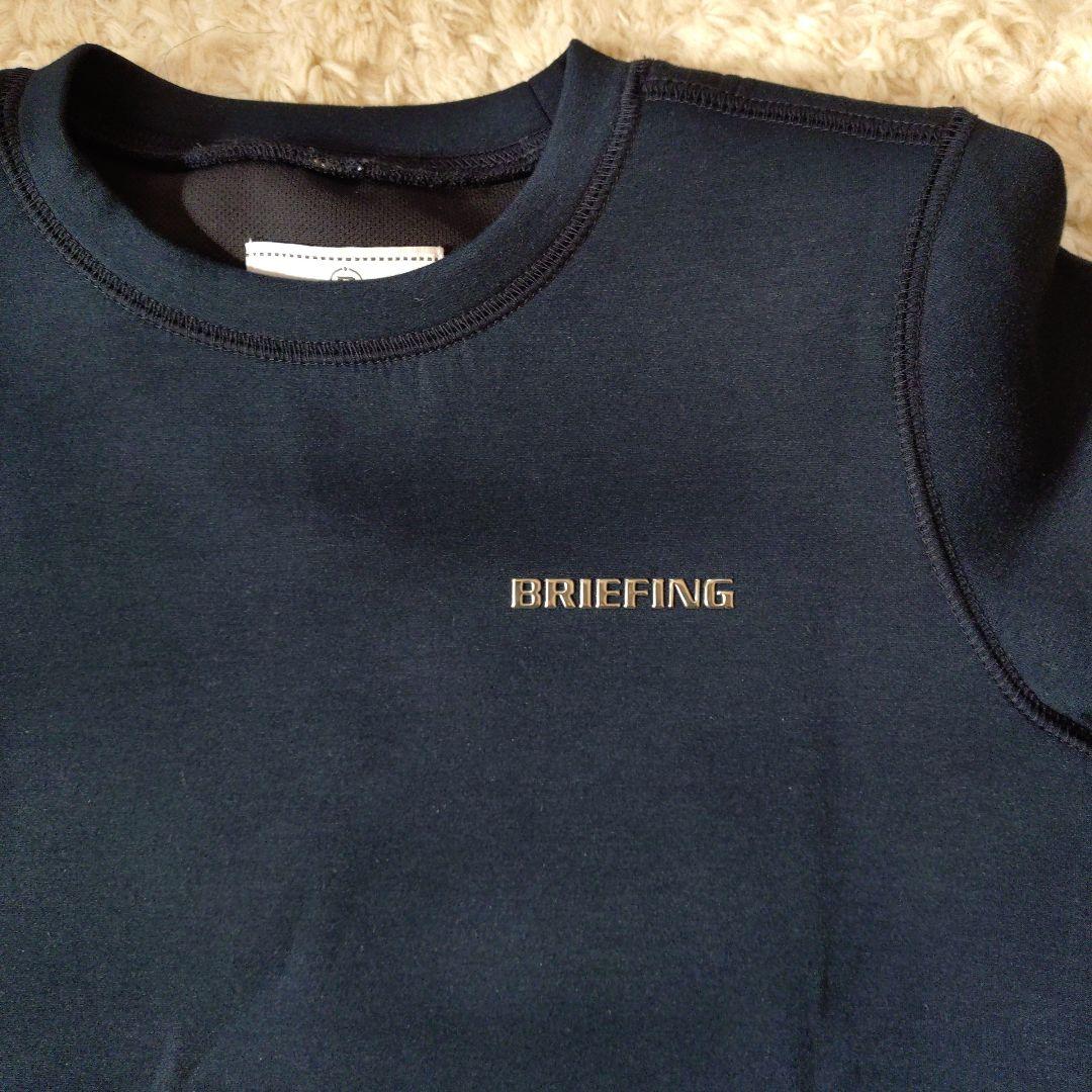 BRIEFINGロゴ ダンボールニット クルーネック