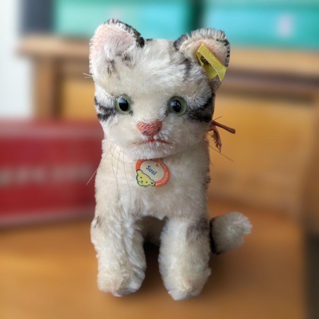 ビンテージ　シュタイフ　Susi キャット　猫