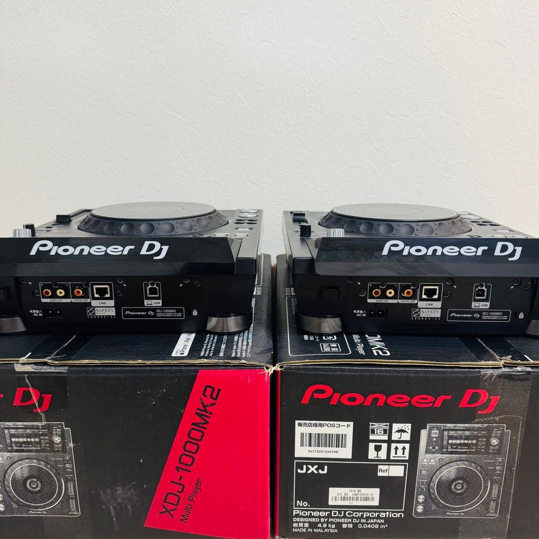 XDJ1000mk2ペア （オヤイデRCA×2、ケーブルケース付属）