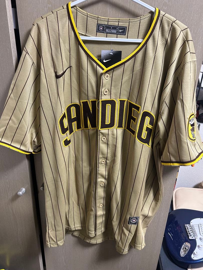 DARVISH 11 ユニフォーム ベージュ ストライプ