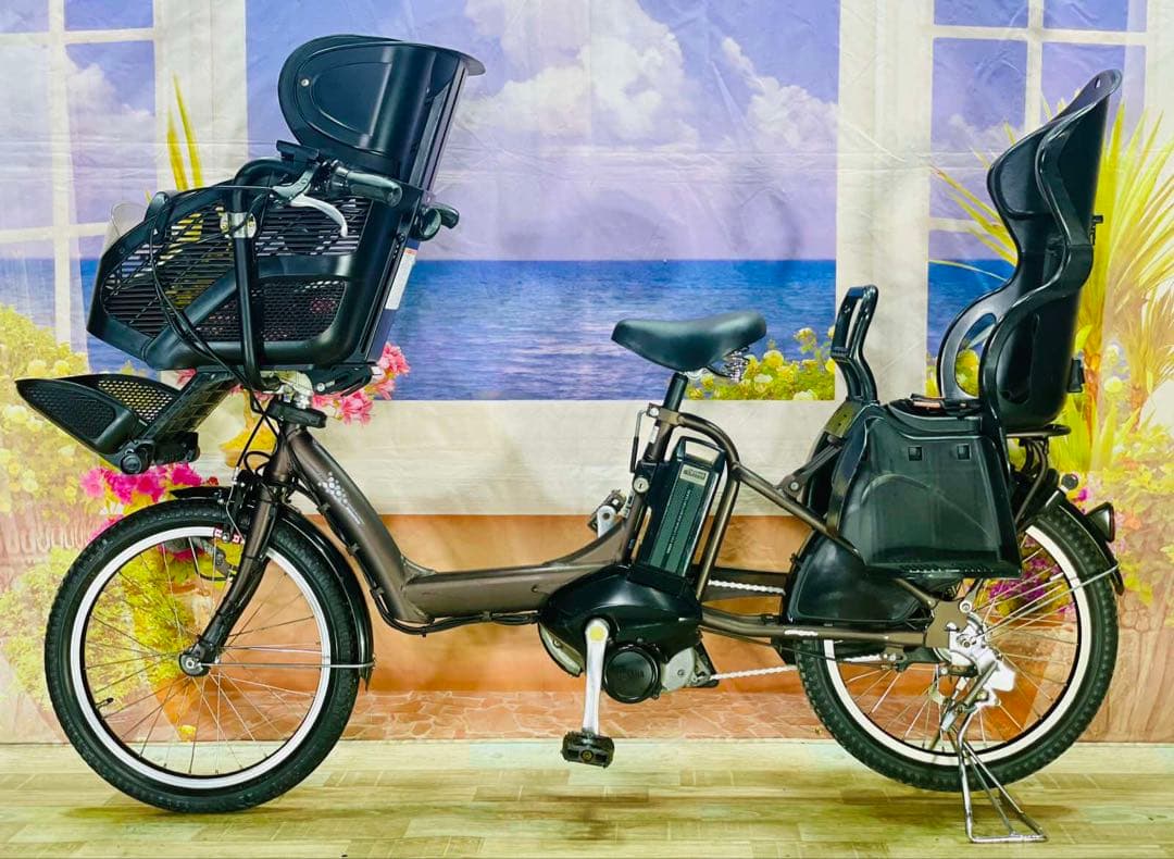 超特価！アンジェリーノ12AH⭐️ブリヂストン子供乗せ電動アシスト自転車Y2388