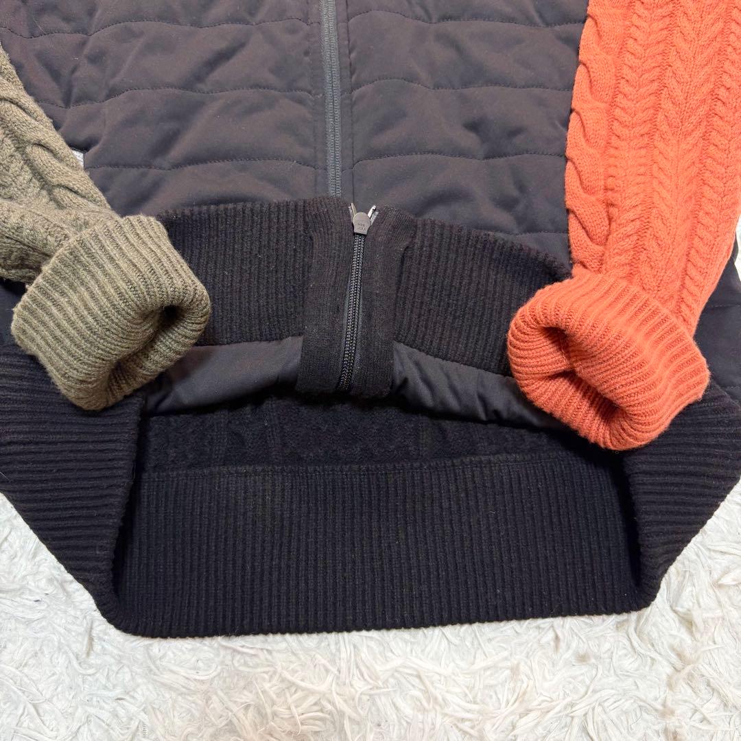 ブリーフィング　ケーブルニット　中綿　切替　20周年　L