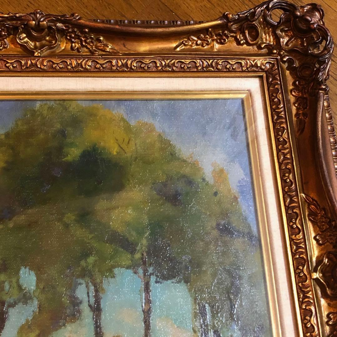 現代ソビエト絵画　村のはずれ　チホミロワ