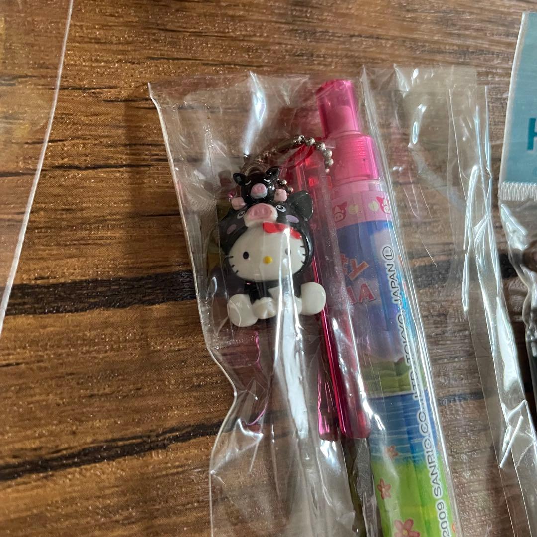 ハローキティ　ご当地　ボールペン　シャープペン　ストーン付き　エンジェル