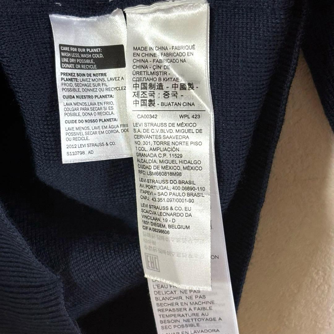 MALBON × DOCKERS Sweater Polo ネイビー　M