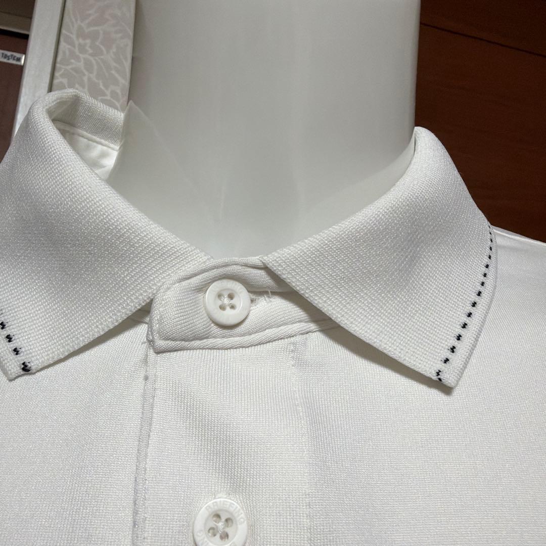 BRIEFING ホワイト ポロシャツ　L