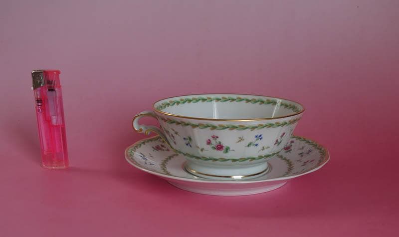 ベルナルド アルトワ　グリーン モーニング　カップ＆ソーサーリモージュ2467