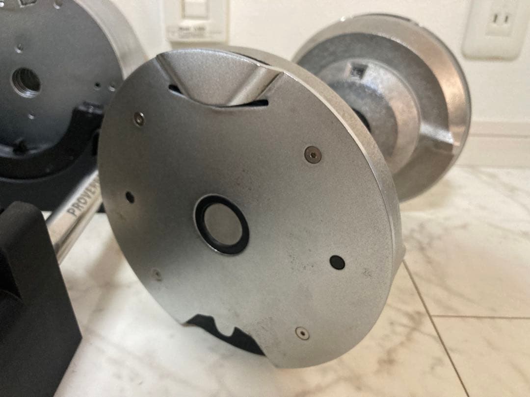 プロバーベル 片方41.5kg 1.5kg刻み 可変式ダンベル2個