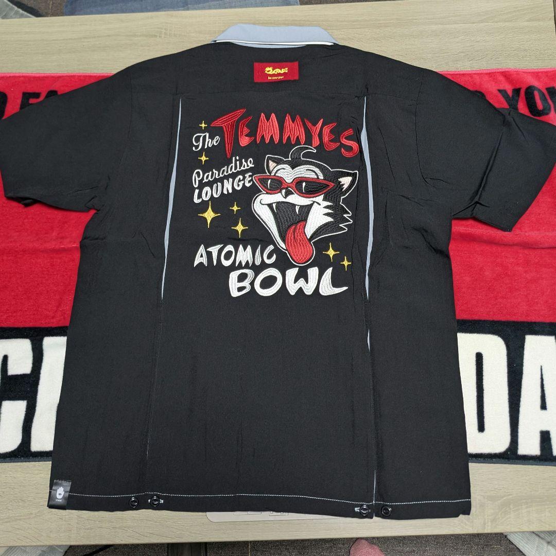 m*n様 TEMMYE ボウリングシャツ Lサイズ グレー黒