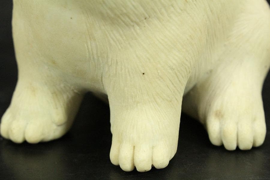 陶製 可愛い犬 置物(ZE660)