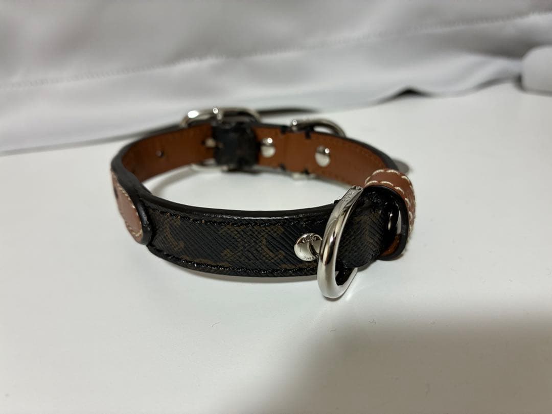 【極美品】セリーヌ　トリオンフ　首輪　リードトップセット　ドッグカラー　現行