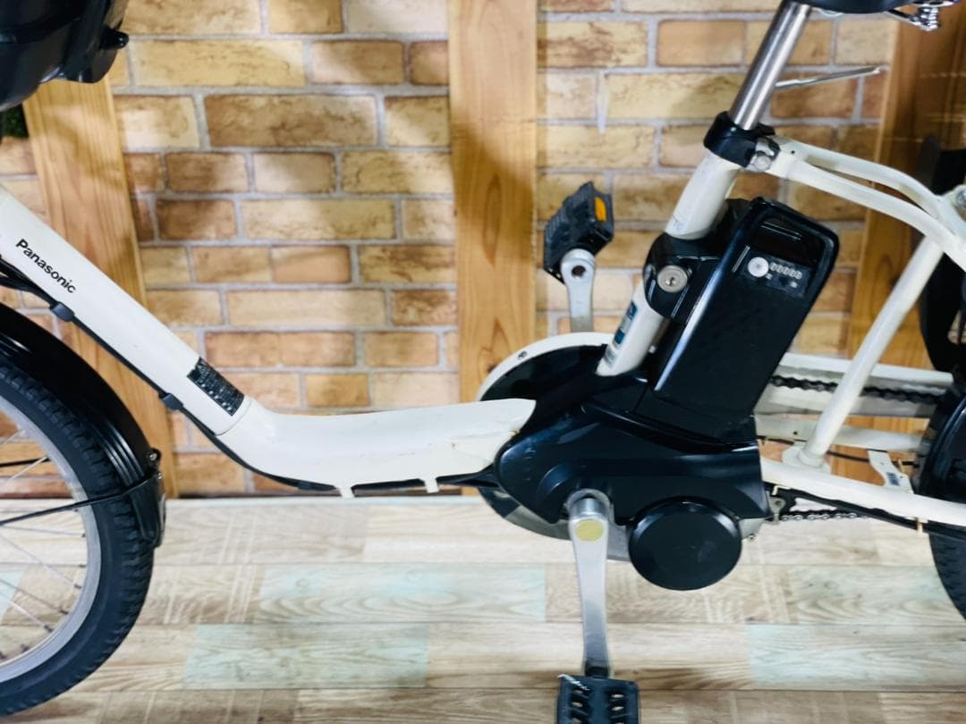 大容量 ホワイト系 人気NO１ パナソニック子供乗せ電動アシスト H2815