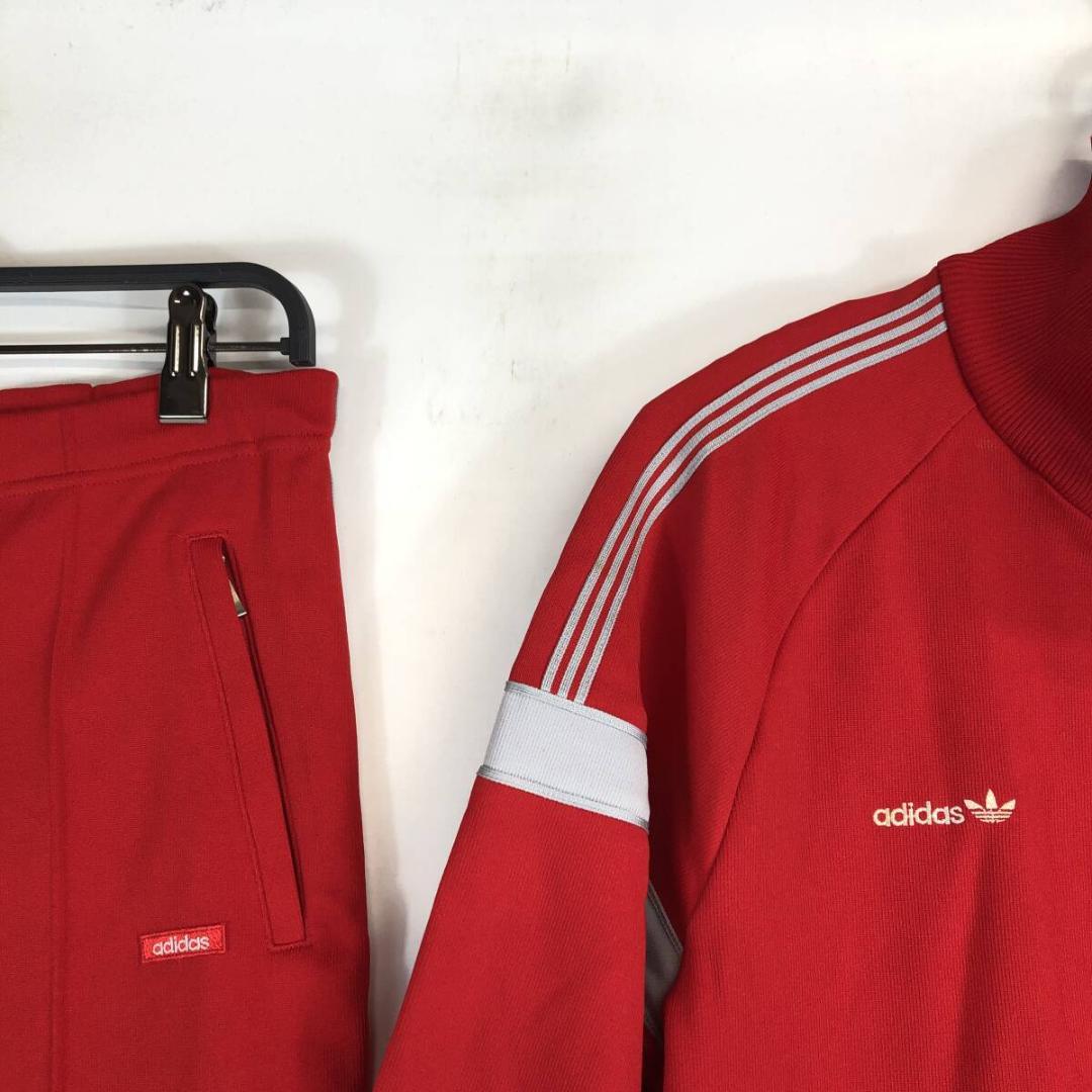 70s 80s デサントアディダス ジャージ セットアップ レッド