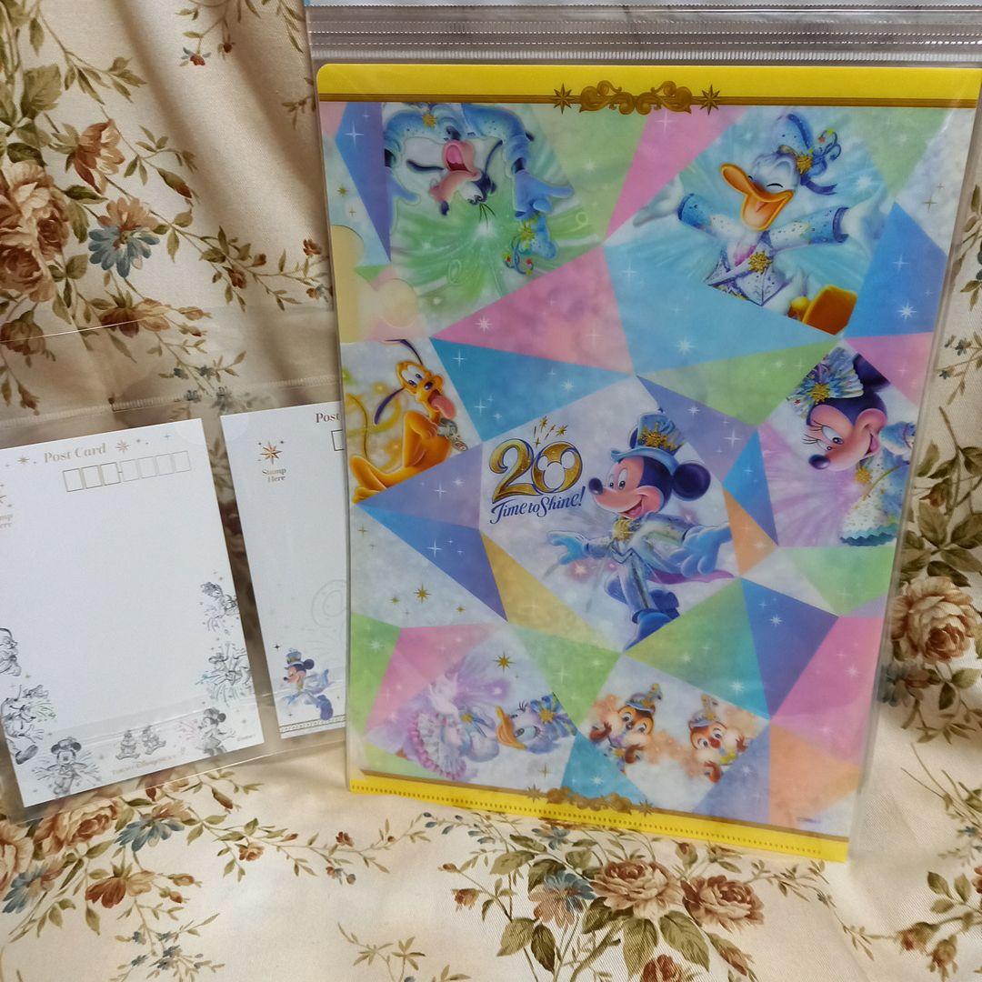 ディズニー　シー　20周年　クリアホルダー　ポストカード　巾着　など新品