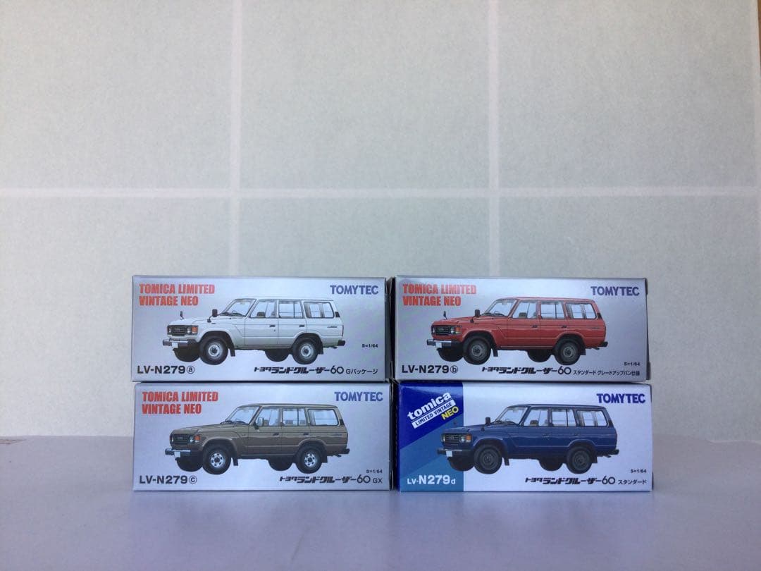 トミカリミテッドヴィンテージ LV-N279a,b,c,dランドクルーザー4台