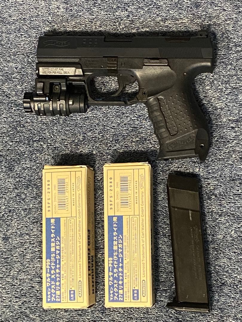 マルゼン ワルサーP99FS ガスガン 新品マガジンx2