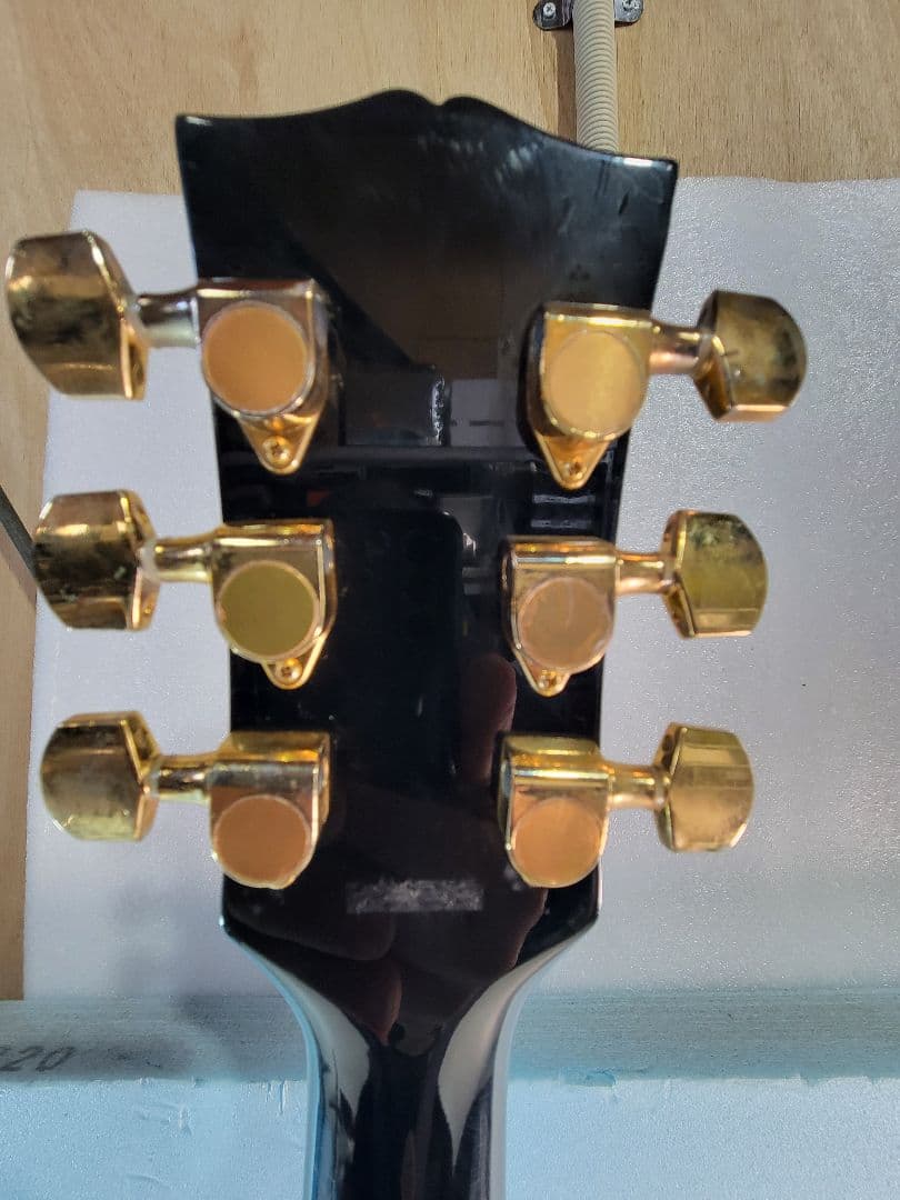 S.G. Galan ブラックレスポールタイプエレキギターソフトケース付