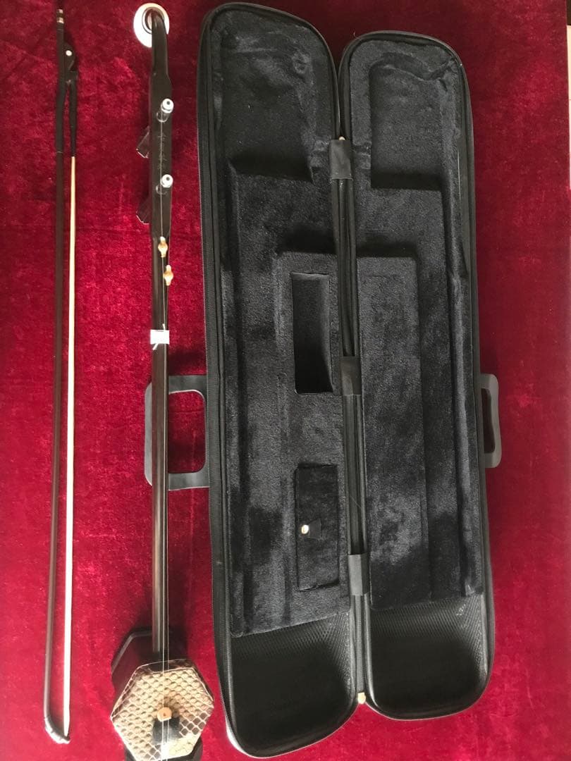 格安二胡★上級黒檀★古月琴坊・黄建洪製作★十年保証★必需品セット★100％評価