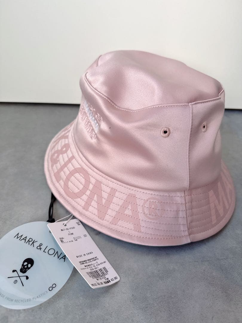 新品 ✨ MARK&LONA バゲットハット 帽子 マーク&ロナ ピンク メンズ