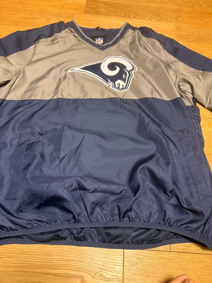 NFLロサンゼルスラムズウィンドブレーカー古着ストリートナイロンジャケット90s