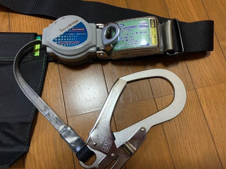 ツヨロン　胴ベルト型墜落制止用器具　ツーウェイリトラ　黒　Ｍ　ロック機能付き
