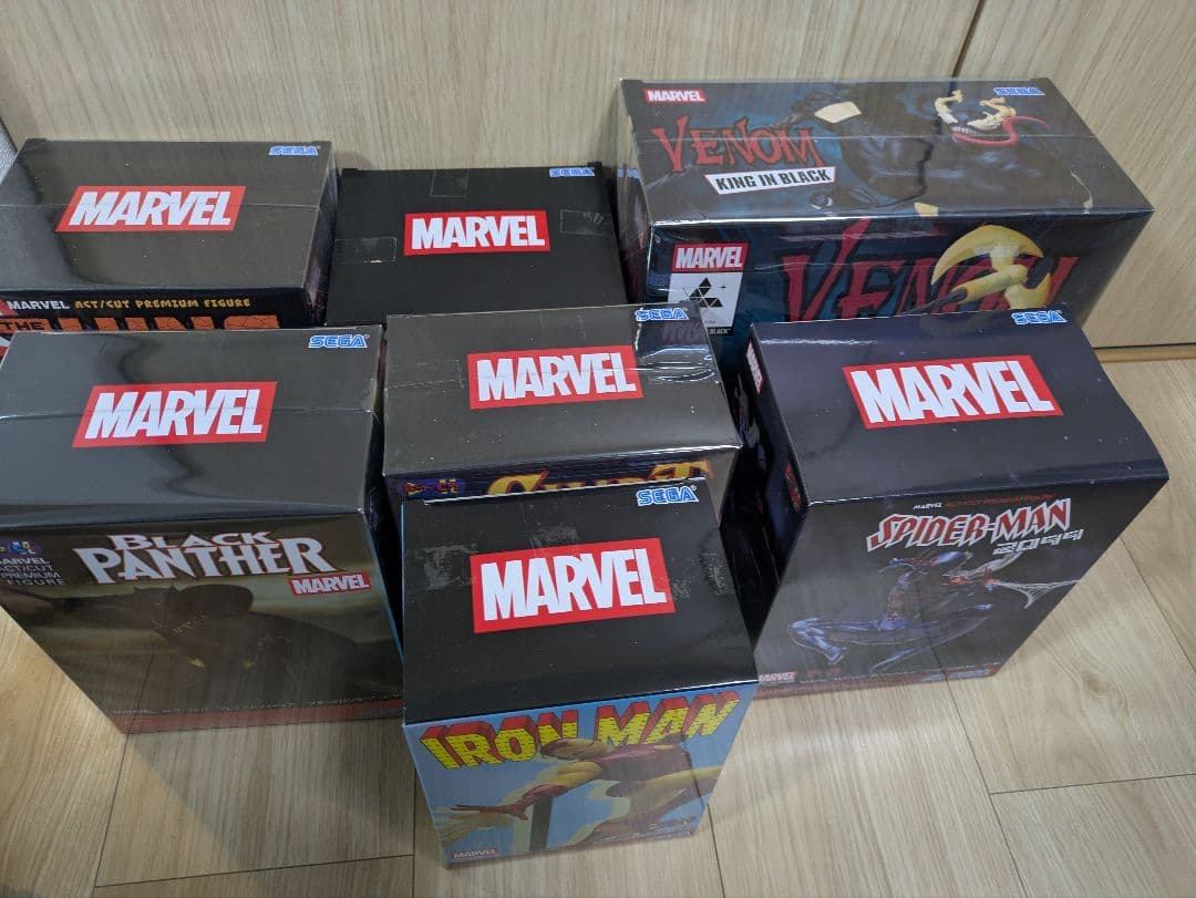 【新品】MARVEL ACT/CUT PREMIUM FIGURE 7種セット
