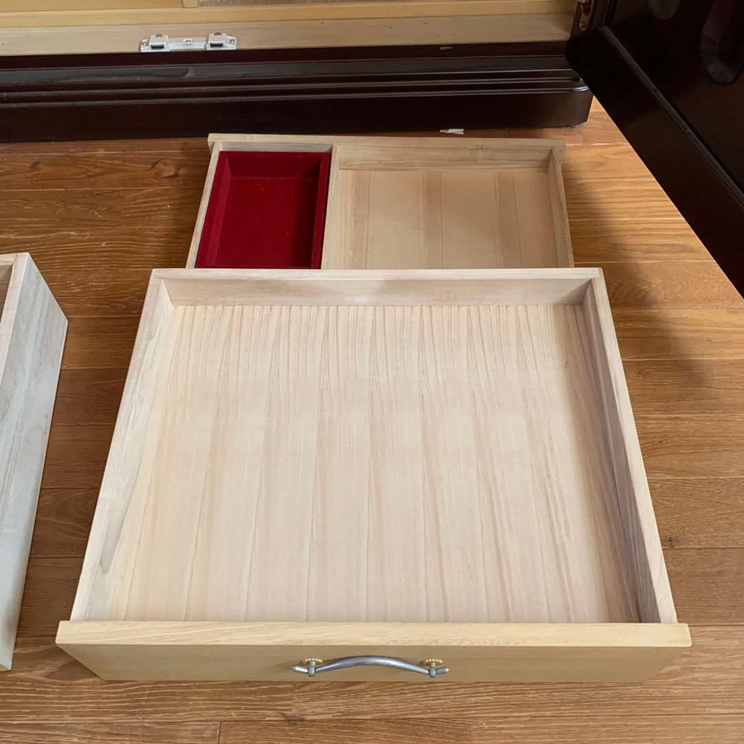 府中家具　桐　紫檀　引き出し付き　《分解発送》　無垢　リメイクにも