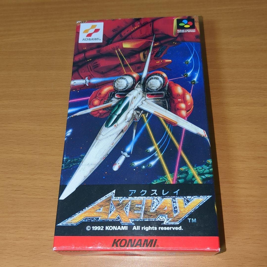 【レア】アクスレイ　スーパーファミコン　箱・説明書・ハガキ付き