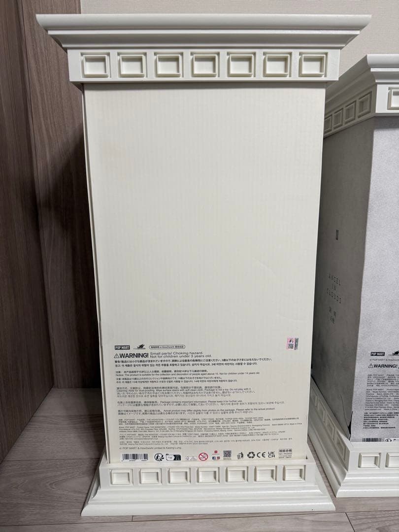 ジモモ　エンジェル　ぬいぐるみ2体＋箱＋専用土台＋ディスプレイ保護ケースセット‼︎