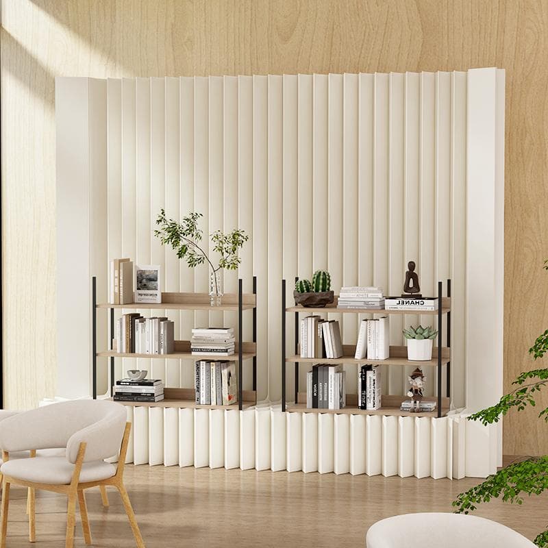 紙製パーテーション陳列展示台高さ2ｍ長さ3-4ｍ組立不要折りたたみ衝立仕切り