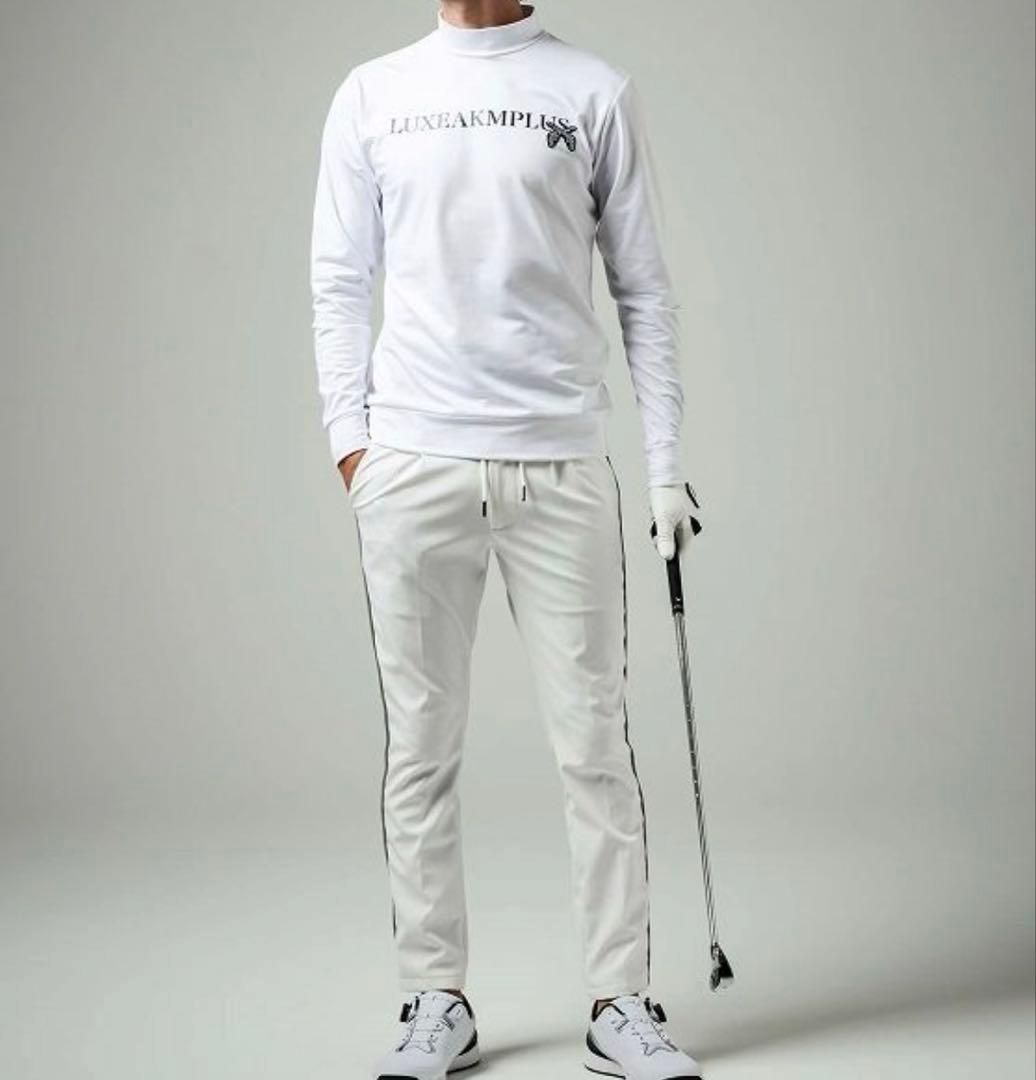 【新品】LUXEAKMPLUS×roar／裏起毛モックネック ゴルフウェア XL