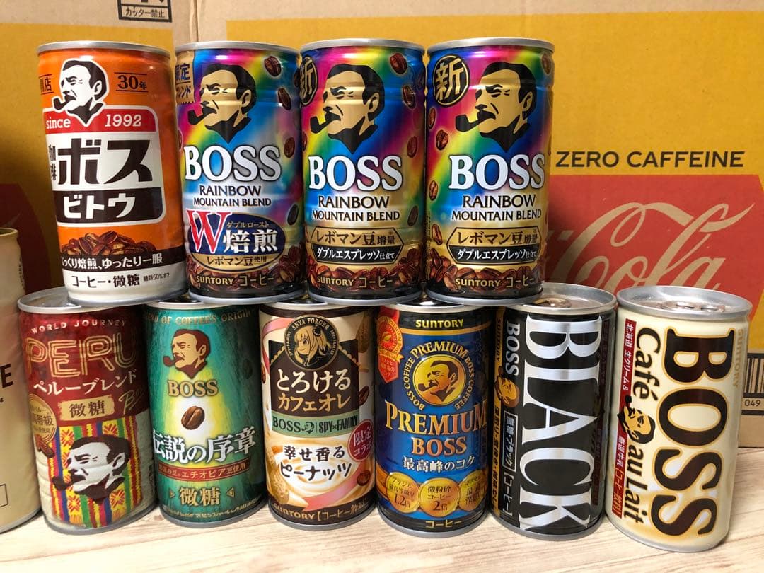 ■歴代サントリーBOSS（空缶）
