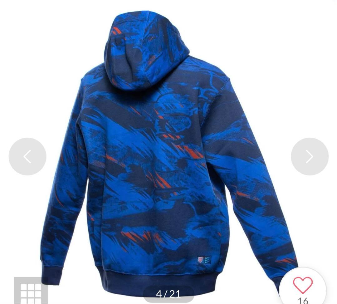 イングランド代表 2022 NSW クラブ プルオーバー フーディ XL