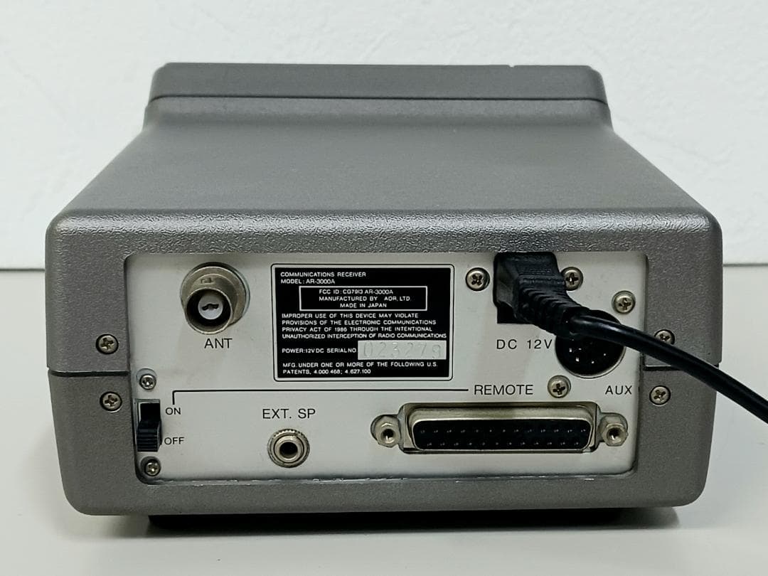 銘機！AOR「AR-3000A」広帯域受信機 レシーバー 日本製 入手困難！