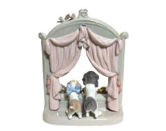 LLADRO リヤドロ 可愛いながめ 6502 犬 フィギュリン 西洋陶磁