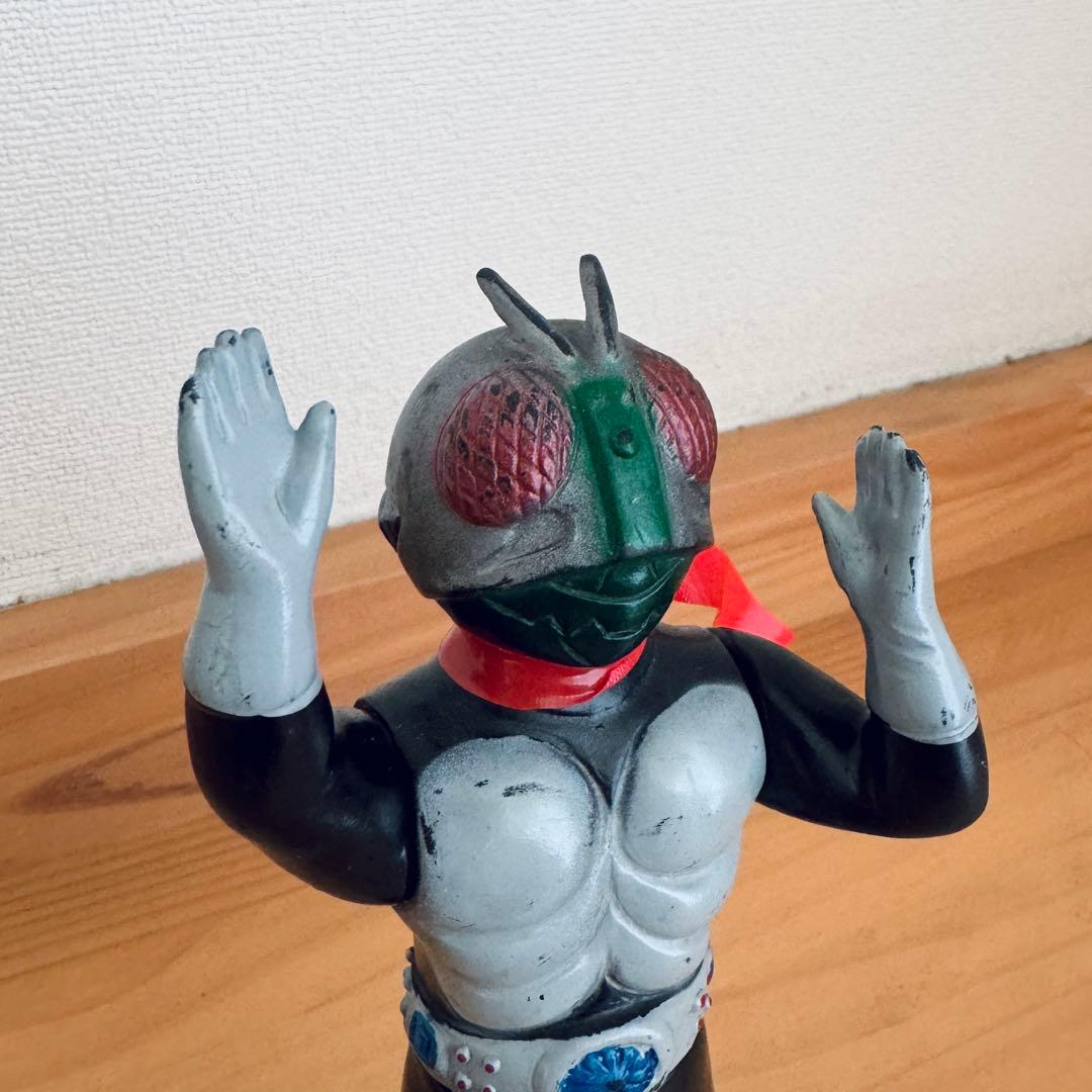 【無版権 パチ】盆踊りライダー 当時物 ソフビ