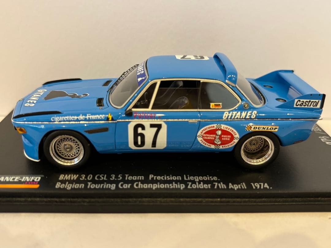  3.0CSL 1974 Gitanes ミニカー Spark 1/43