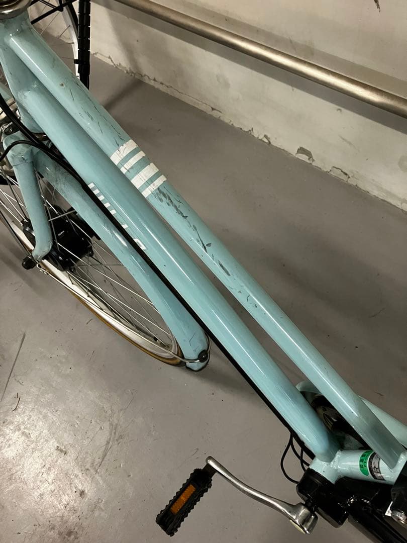 水色 シティタイプ 電動アシスト自転車