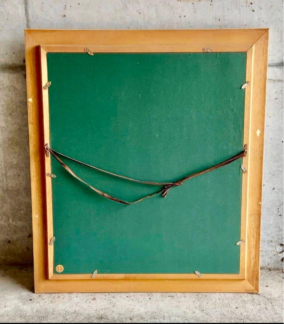 現代童画会、絵本作家　清水耕蔵作　油絵