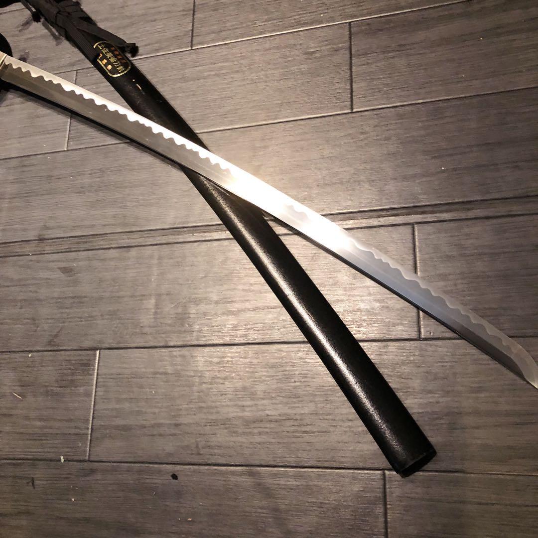 高級模造刀　居合刀　土佐美術刀剣　黒拵え　亜合金刀身　名刀