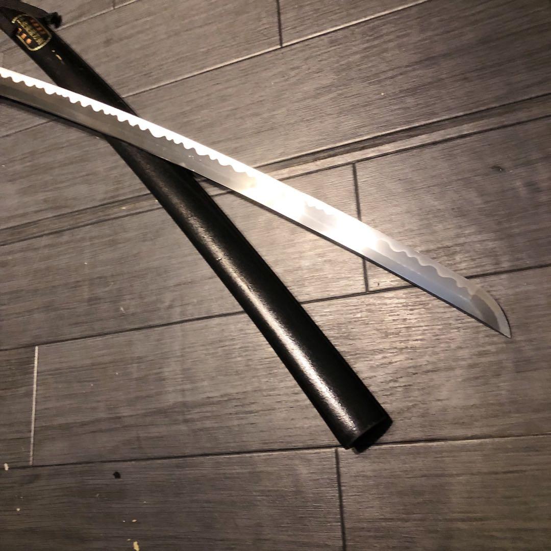 高級模造刀　居合刀　土佐美術刀剣　黒拵え　亜合金刀身　名刀