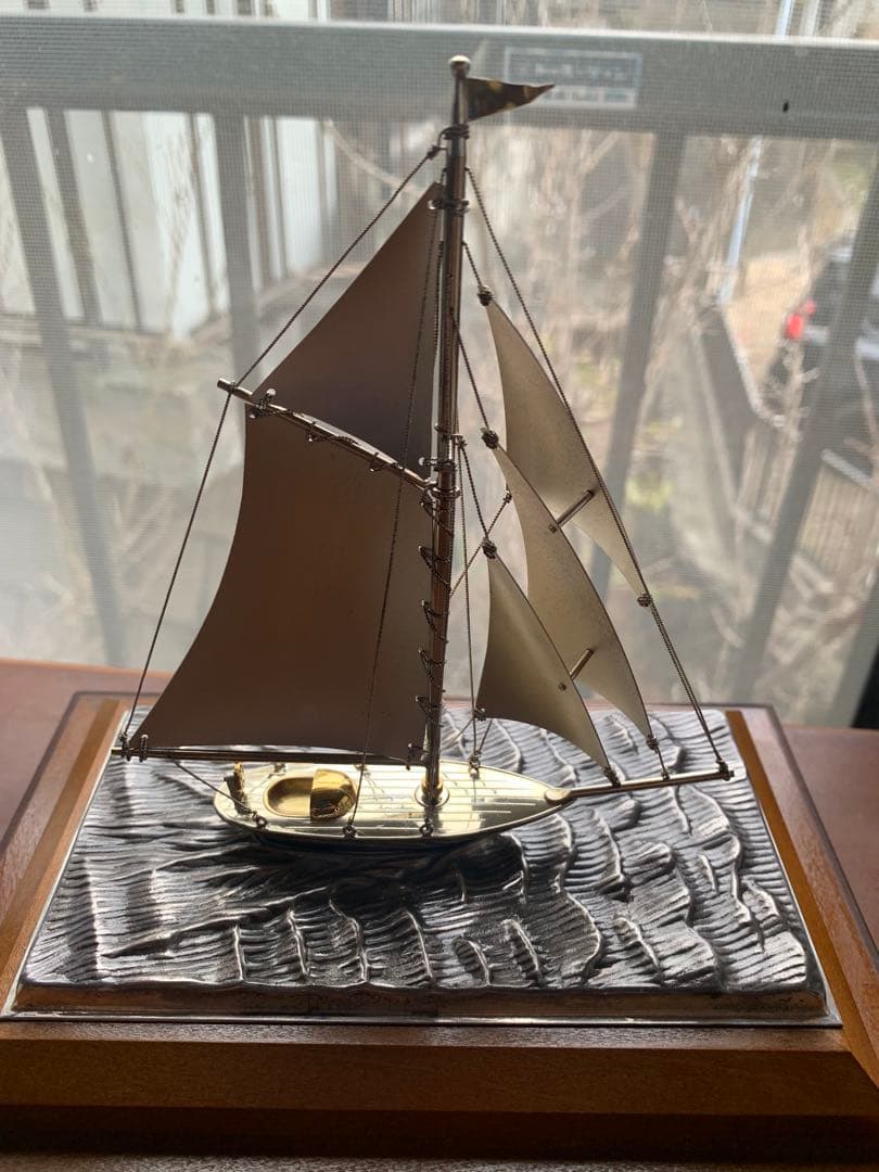 銀製ヨット　縁起もの　銀重128g