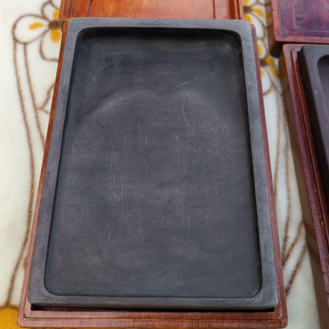 硯 墨 まとめて 硯箱 木製 端渓 呉竹 書道 習字 絵 中国