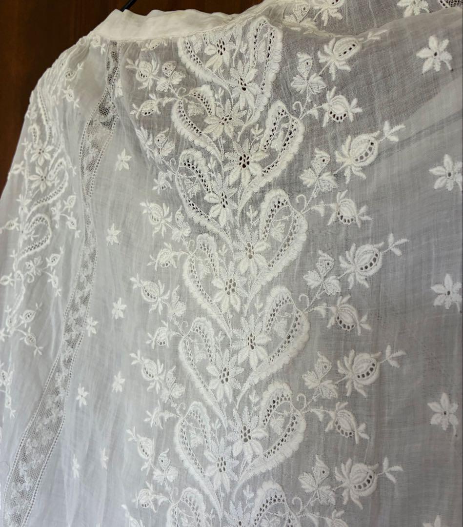 豪華*美しい手刺繍フランスアンティーク*スカート*手刺繍*アンティークレース