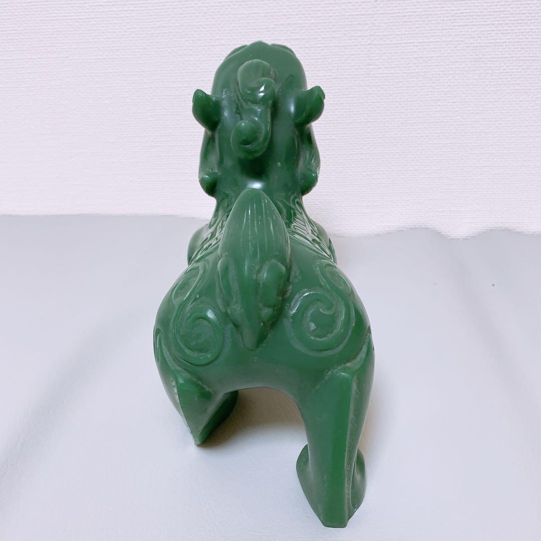 砡製　獅子置物　箱付 4.3kg