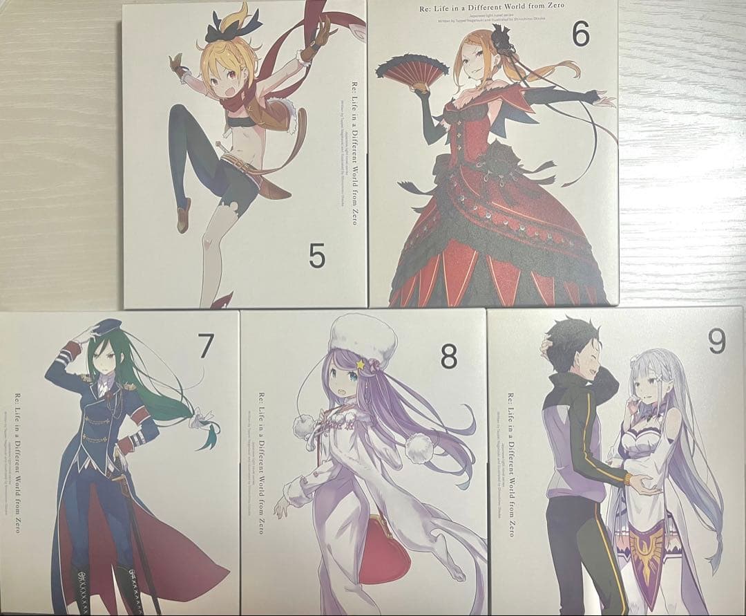 初回限定版　リゼロ　（第一期）　DVD　1〜9巻セット　収納BOX 全巻セット